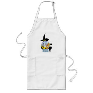 Das verworrene Hexenkristall-Halloween Lange Schürze