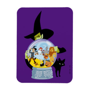 Das verworrene Hexenkristall-Halloween Magnet