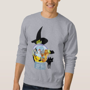 Das verworrene Hexenkristall-Halloween Sweatshirt