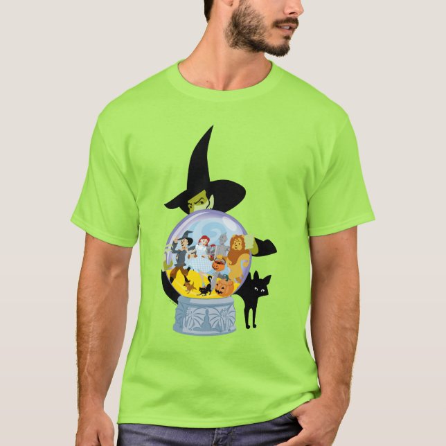 Das verworrene Hexenkristall-Halloween T-Shirt (Vorderseite)