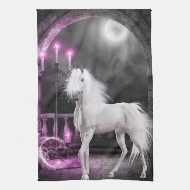 Das verzauberte Einhorn Küchentuch (Vertikal)