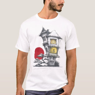 Das verzauberte Haus unter dem roten Mond T-Shirt