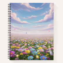 Das verzauberte Pastel Meadow-Notebook