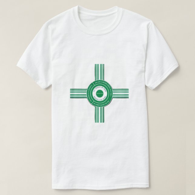 Das Vibrant Faith Mosaic Tee (Design vorne)