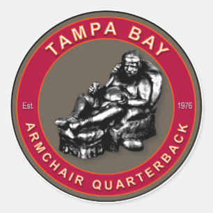 Das Viertel der Sessel - Tampa Bay Football Runder Aufkleber