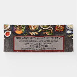 Das vietnamesische Restaurant "Large Wall" Banner
