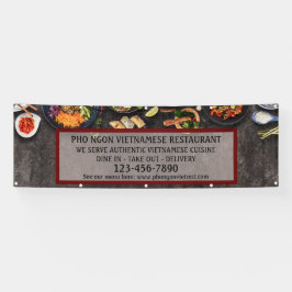 Das vietnamesische Restaurant "Large Wall" Banner