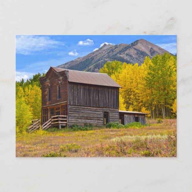 Das View Hotel, Ashcroft, Colorado Postkarte (Vorderseite)