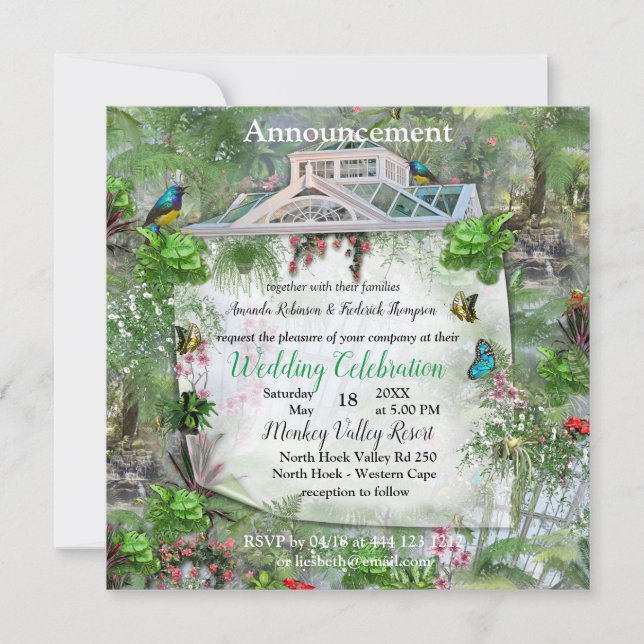 Das Viktorianische Greenhouse Ankündigung (Vorderseite)