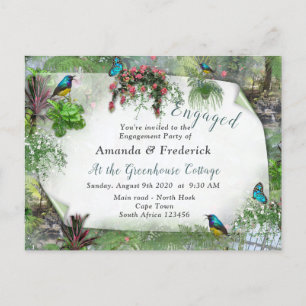 Das Viktorianische Greenhouse Einladungspostkarte