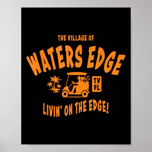 Das Village Edge TV Fl Golf Cart Design Poster (Vorne)