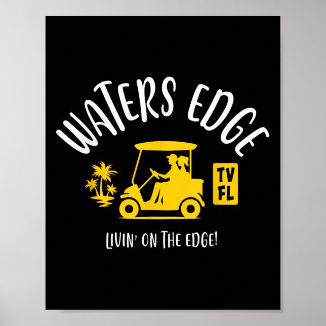 Das Village Edge TV Fl Golf Cart Design Poster (Vorne)