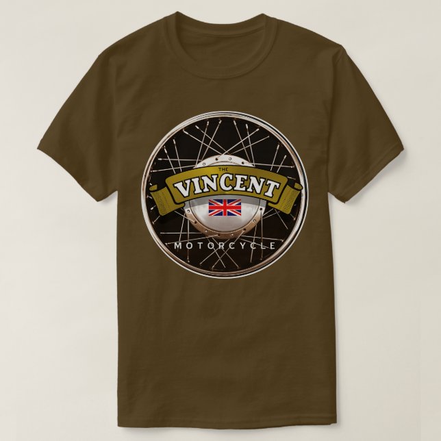 Das Vincent-Motorrad T-Shirt (Design vorne)