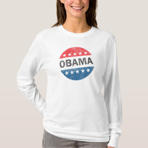 Das Vintage der Knopf-Frauen AbstimmungObama 2012 T-Shirt