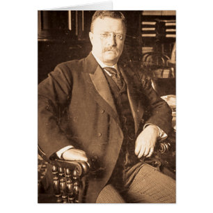 Das Vintage Porträt Stier-Elch-Teddy Roosevelt