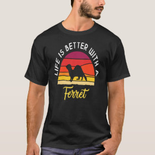 Das Vintage Retro-Leben ist besser mit einem Freis T-Shirt