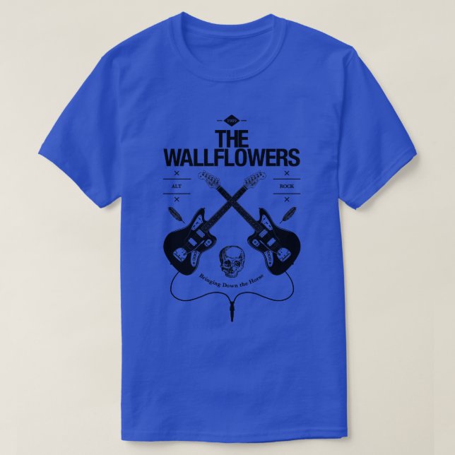 Das Vintage Wallflowers-Guitar-Logo T-Shirt (Design vorne)