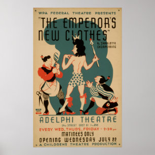 Das Vintage WPA Theater des Kaisers der neuen Poster