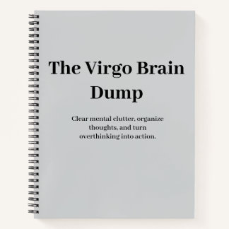 Das Virgo-Brain-Dump-Notizbuch Notizbuch