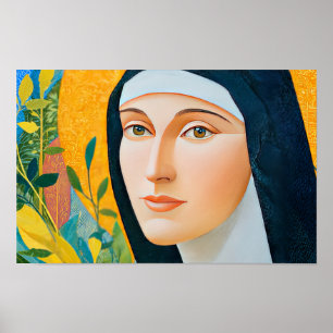 Das visionäre Licht von Hildegard Poster