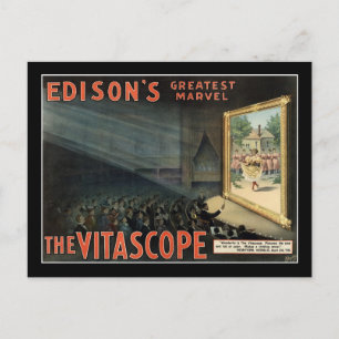 Das Vitascope Vintage Theaterplakat Postkarte