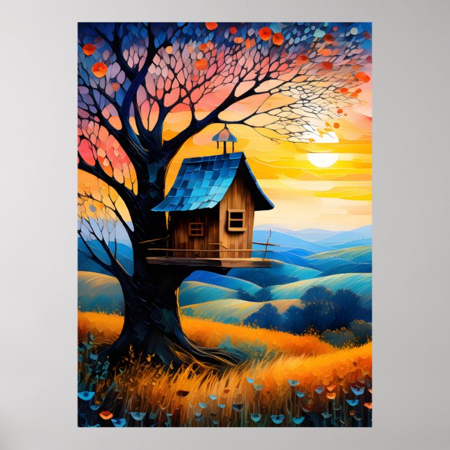 Das Vogelhaus Poster (Vorne)