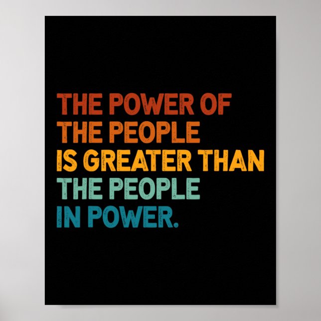 Das Volk des Powers ist größer als die Menschen in Poster (Vorne)