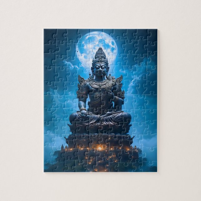 Das volle Mondlicht des Buddha Puzzle (Vertikal)