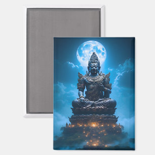 Das Vollmondlicht des Buddha Magnet