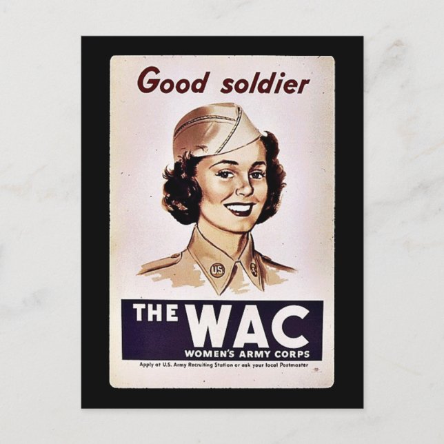 Das Wachs Womens Army Corps Postkarte (Vorderseite)