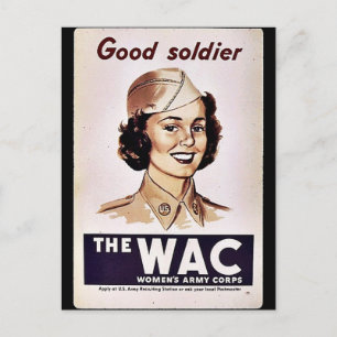 Das Wachs Womens Army Corps Postkarte