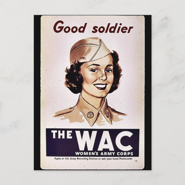 Das Wachs Womens Army Corps Postkarte (Vorderseite)