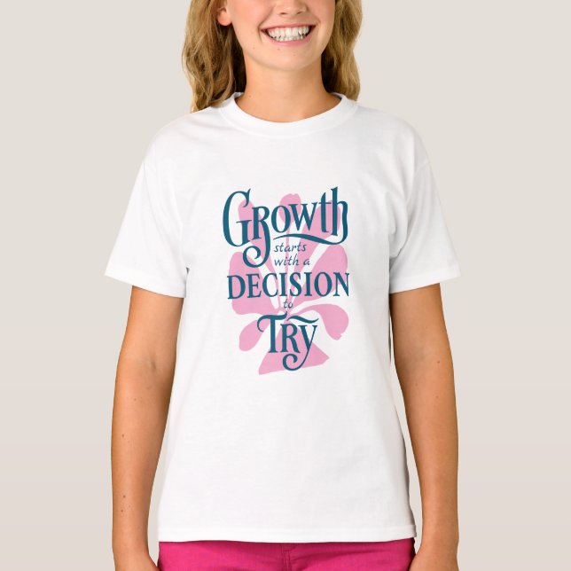 Das Wachstum von T - Shirt beginnt mit der Entsche (Vorderseite)