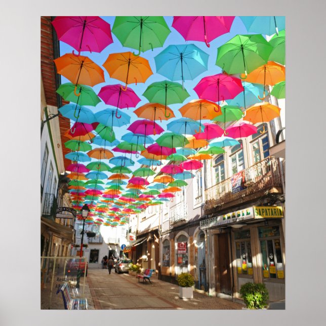 Das wahre Portugal - Agueda Umbrella Sky Poster (Vorne)