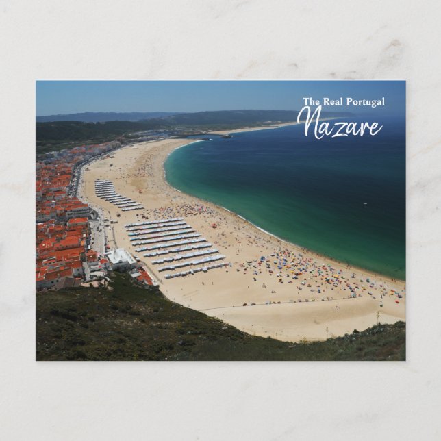 Das wahre Portugal - die Nazare Postkarte (Vorderseite)