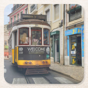 Das wahre Portugal-Lissabon Rechteckiger Pappuntersetzer