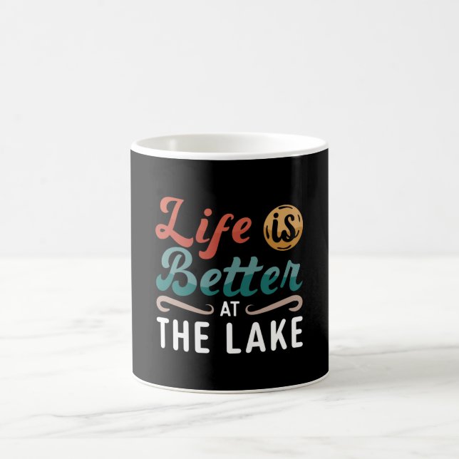 Das Wakeboard-Leben am See ist besser Kaffeetasse (Mittel)