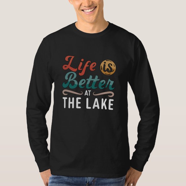Das Wakeboard-Leben am See ist besser T-Shirt (Vorderseite)
