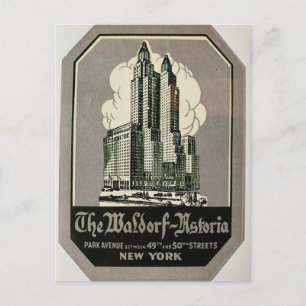 das Waldorf Astoria Park Ave. New York City Postkarte