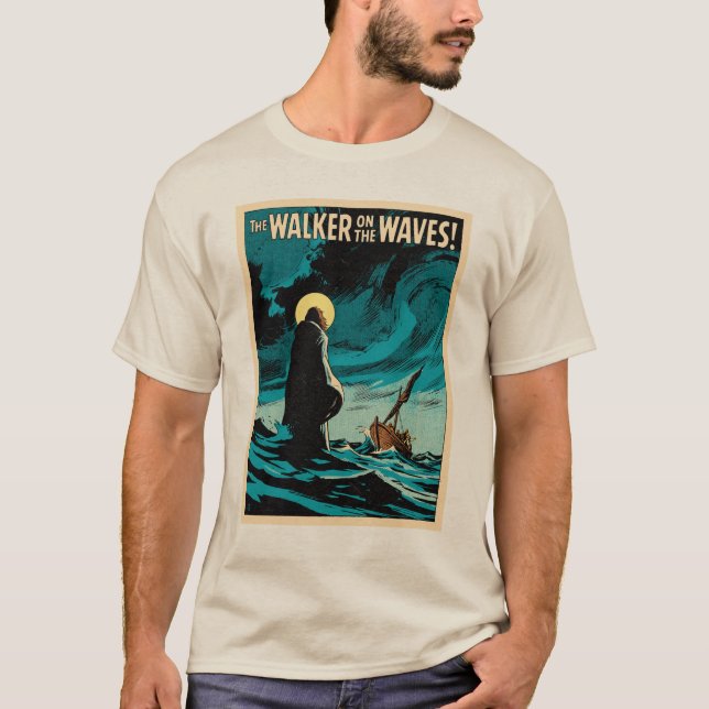 Das Walker auf den Wellen T-Shirt  (Vorderseite)