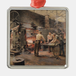 Das Walzwerk Ornament Aus Metall