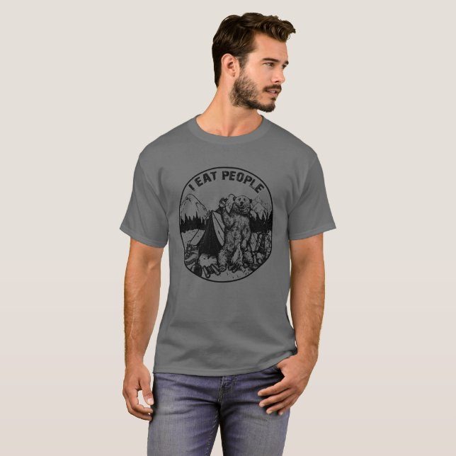 Das wandernde Campings-Shirt hasse ich Leute, die T-Shirt (Vorne ganz)