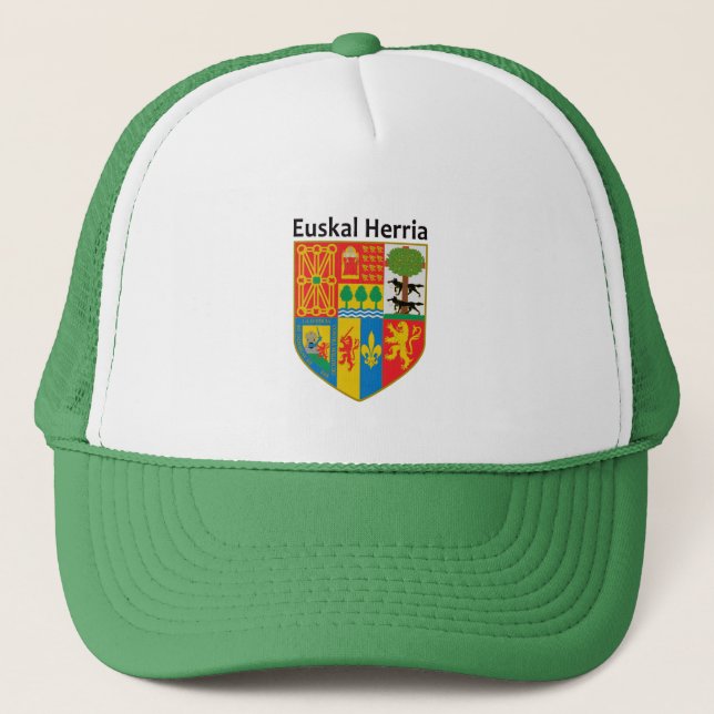 Das Wappen des Baskenlands (Euskal Herria), Truckerkappe (Vorderseite)