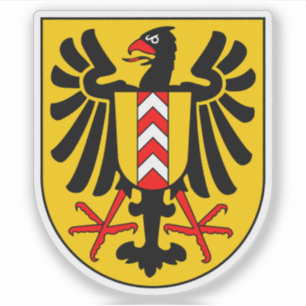 Das Wappen von Neuchâtel, Schweiz Aufkleber