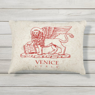 Das Wappen von Venedig, Italien Kissen Für Draußen