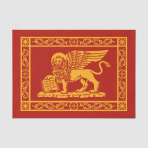 Das Wappen von Venedig, Italien Seidenpapier