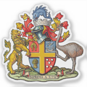 Das Wappen von Wellington, Neuseeland Aufkleber