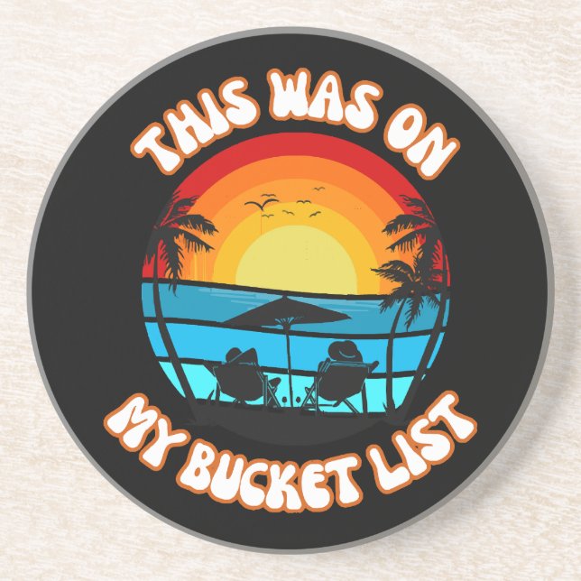 Das war auf meiner Bucketliste Getränkeuntersetzer (Vorne)
