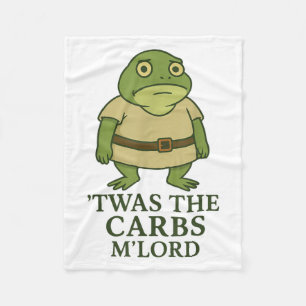 Das war das Carbs Mlord Funny Frosch Meme Mittelal Fleecedecke