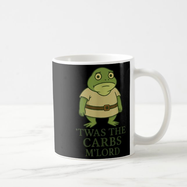 Das war das Carbs Mlord Funny Frosch Meme Mittelal Kaffeetasse (Rechts)